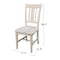 International Concepts Set of 2 San Remo Slat Back Chairs, Unfinished C-10P - alternate 3